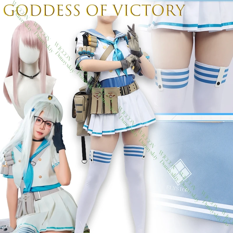 NIKKE NEON Cosplay Costume Goddess Of Victory Sweet Sailor JK Dress Halloween Party Outfit Women Props Accessories
