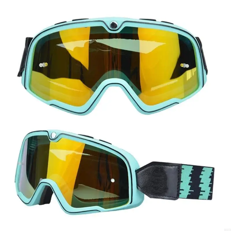 W8KD 오토바이 고글 성인 오토바이 바이커 안경 남성 여성 헬멧 선글라스