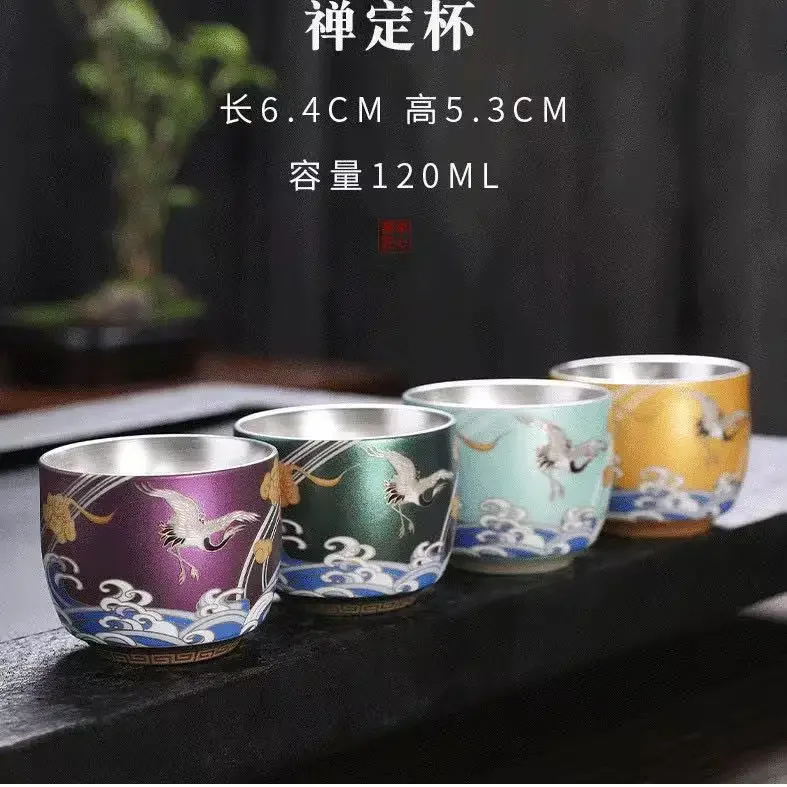 Master Cup Single Cup Kung Fu Sweet Teacup 1Bowl Enamel Color Ceramic Tea