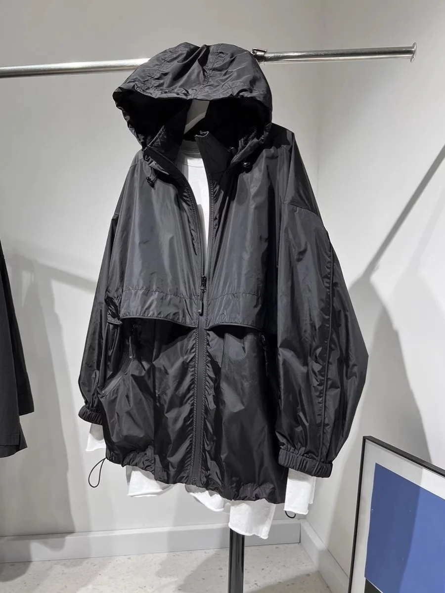 Extra Large 300 Pounds Men's Jacket Spring Autumn Trendy American Functional Workwear High-End Feeling Clothes Coat