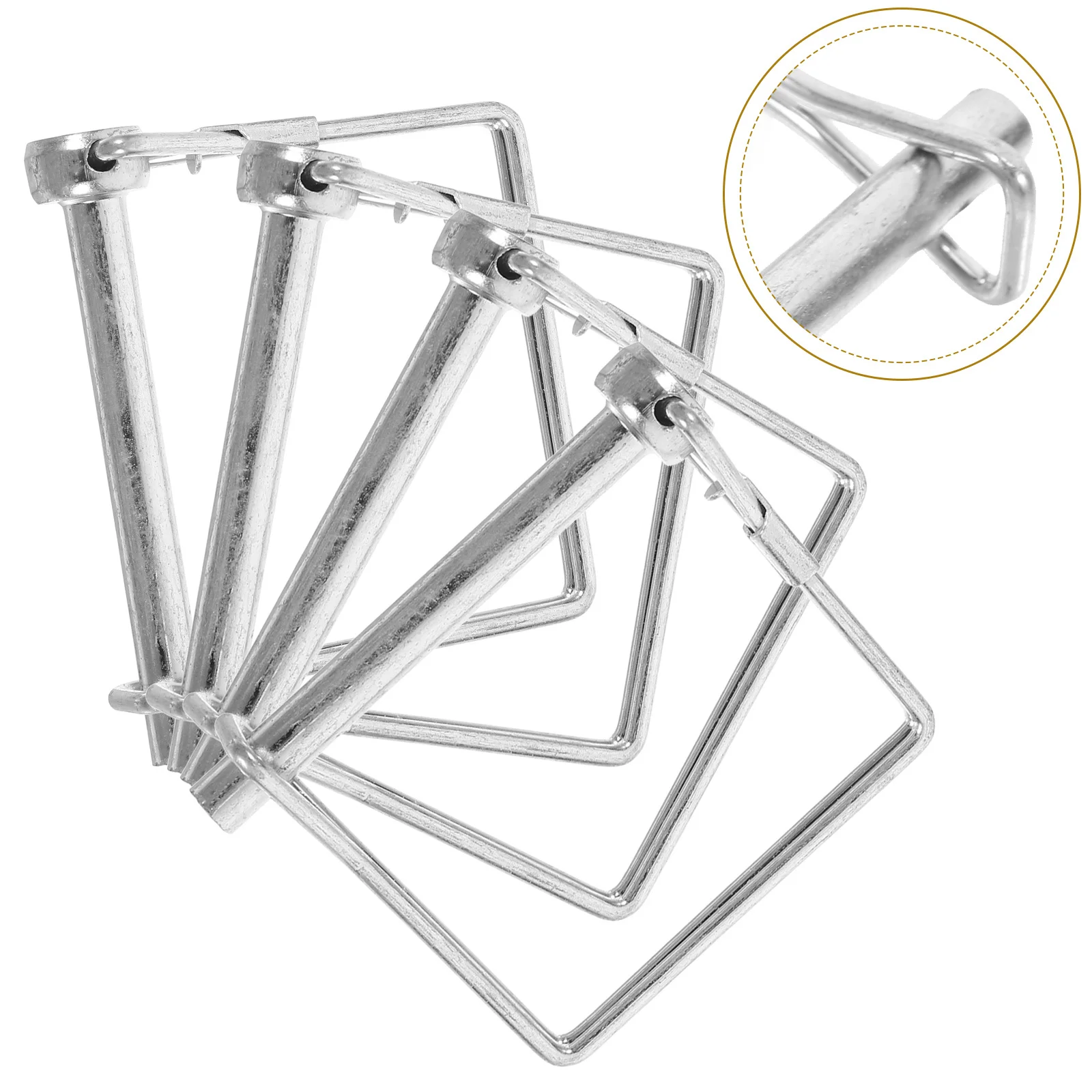 

4Pcs Safety Pin Heavy Duty Locking Hitch Pin for Trailer Coupler Farm Garden Equipment Reliable Secure Fastener