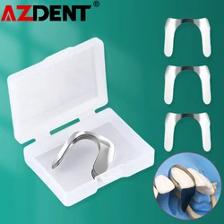 30Pcs Azdent Dental Matrix Contoured Front Metal Matrix Bands Sectional Matrix System Upper Front Teeth Matrices Dentistry