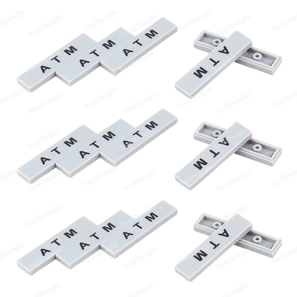 ATM Printed Pattern Building Block 1x4 Tiles Basic 2431 Parts MOC Figures Mechanical Equipment Scene Matching Model Gift Boy Toy