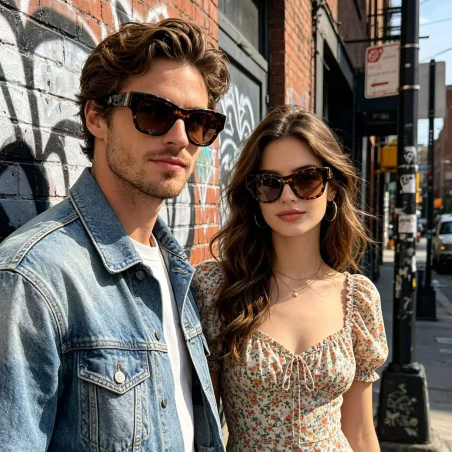 Vintage Classic Acetate Square Sunglasses Metal Decoration Rero Fashion Unisex UV400 High Quality Daily Outdoor Versatile