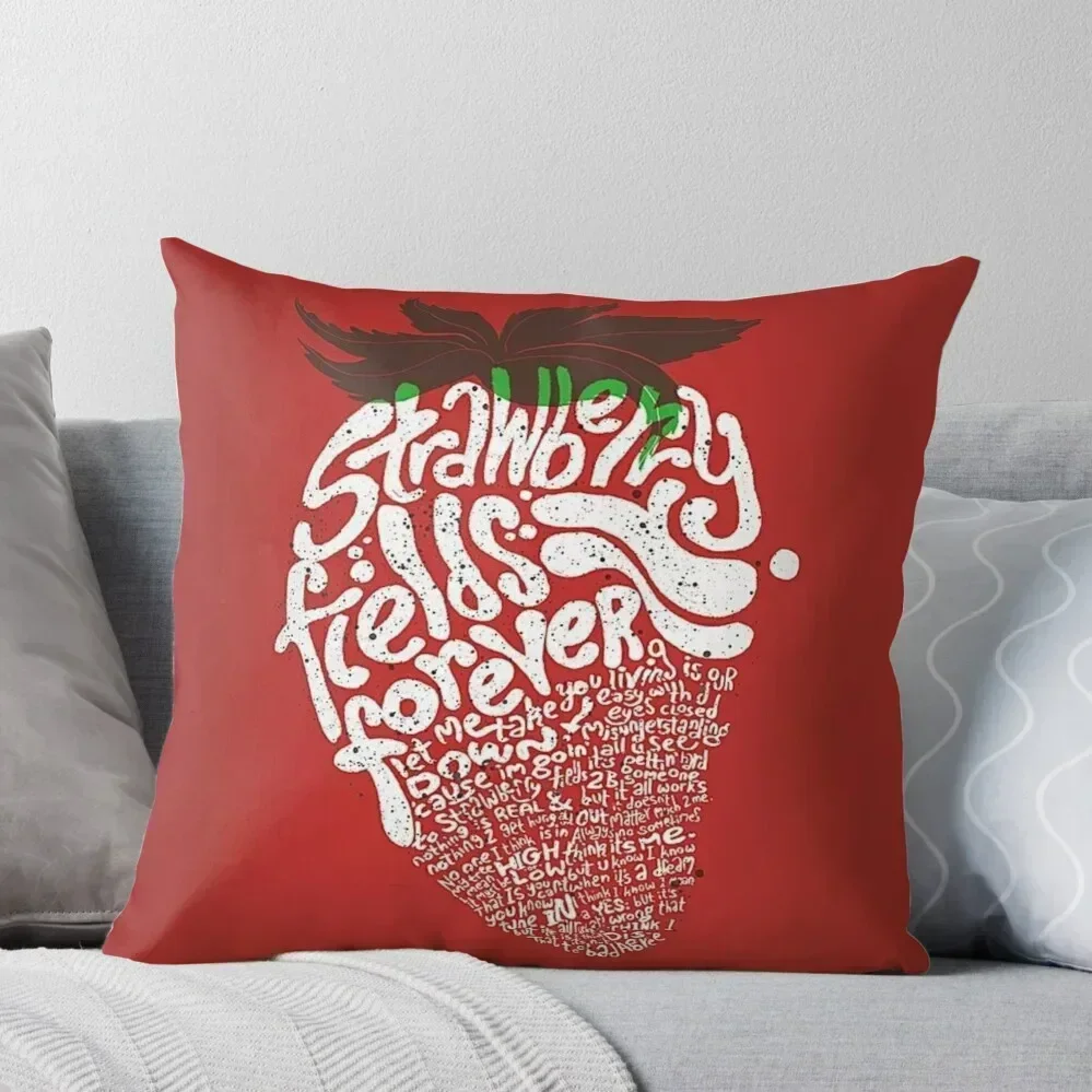 

Strawberry Fields Forever Throw Pillow autumn decoration pillows decor home New year Decorative Cushions For Luxury Sofa pillow