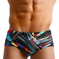Men Swimwear Swim Boxers Board Shorts Surfing Bikini Swimsuits Brazilian Cut Bathing Suit Water Sports Trunks Beach Underwear