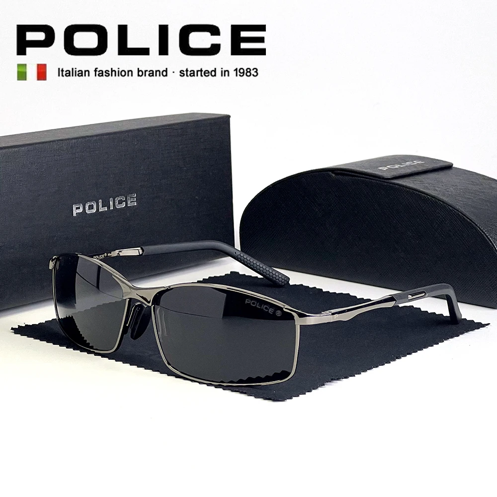 Policer Luxury brands Sunglasses Polarized for Men Classic Sun GlassesHigh Quality Eyewears Pilot Goggle UV 400 Protection 2020