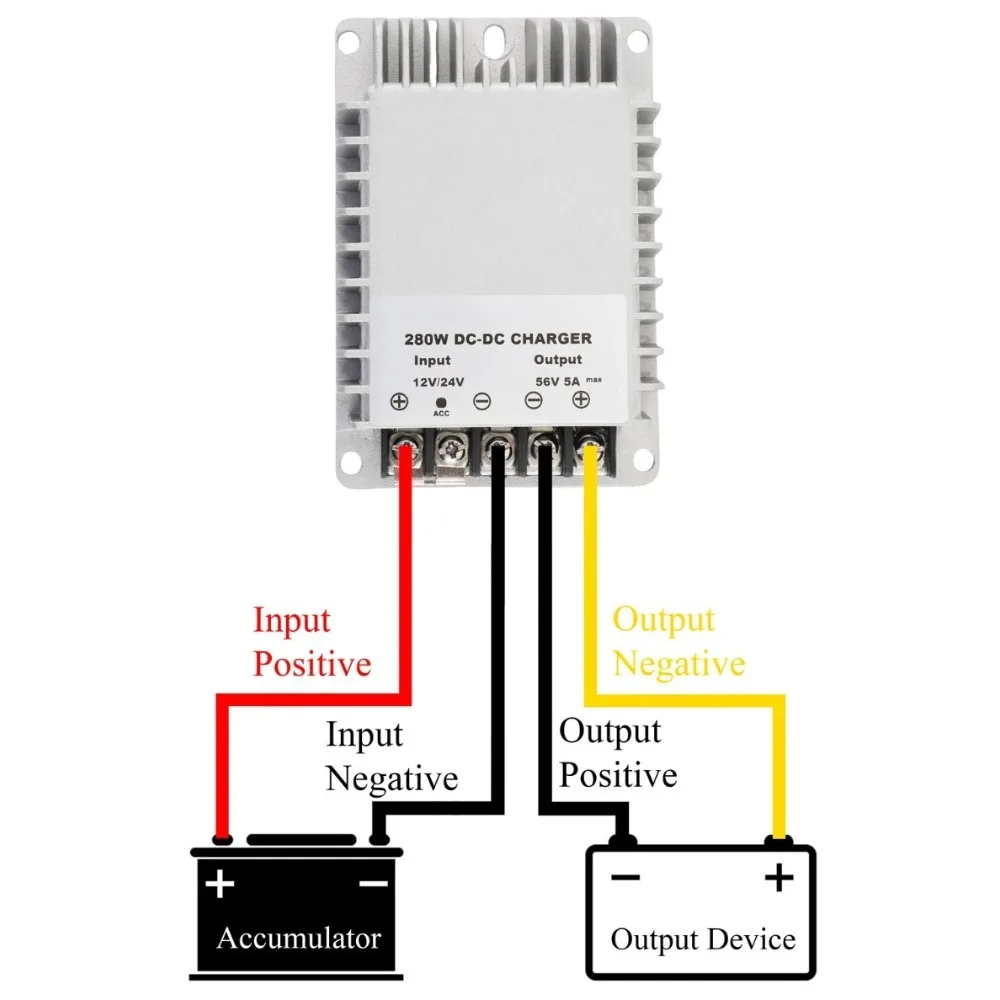 12V/24V to 56V 3A 5A 168W/280W Step-Up DC Power Converter Auto Boost Voltage Regulator Power Supply Transformer Module For Car - Image 5