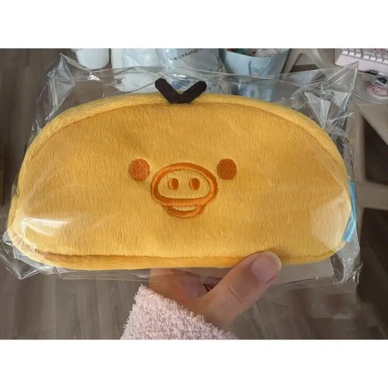 

Kiiroitori Rilakkuma Chicken Plush Toy Cartoon Bag Cosmetics Storage Bag Anime Peripheral Zero Wallet Birthday Gift for Boy Girl