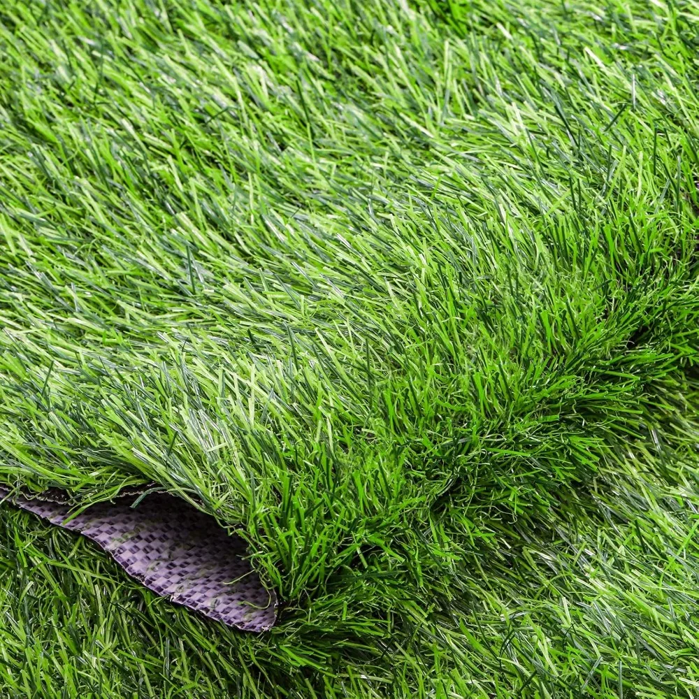 

Green Artificial Grass Rug Grass Carpet Rug, 3.2' x 6.5' Realistic Fake Grass Deluxe Turf Synthetic Turf Thick Lawn Pet Turf