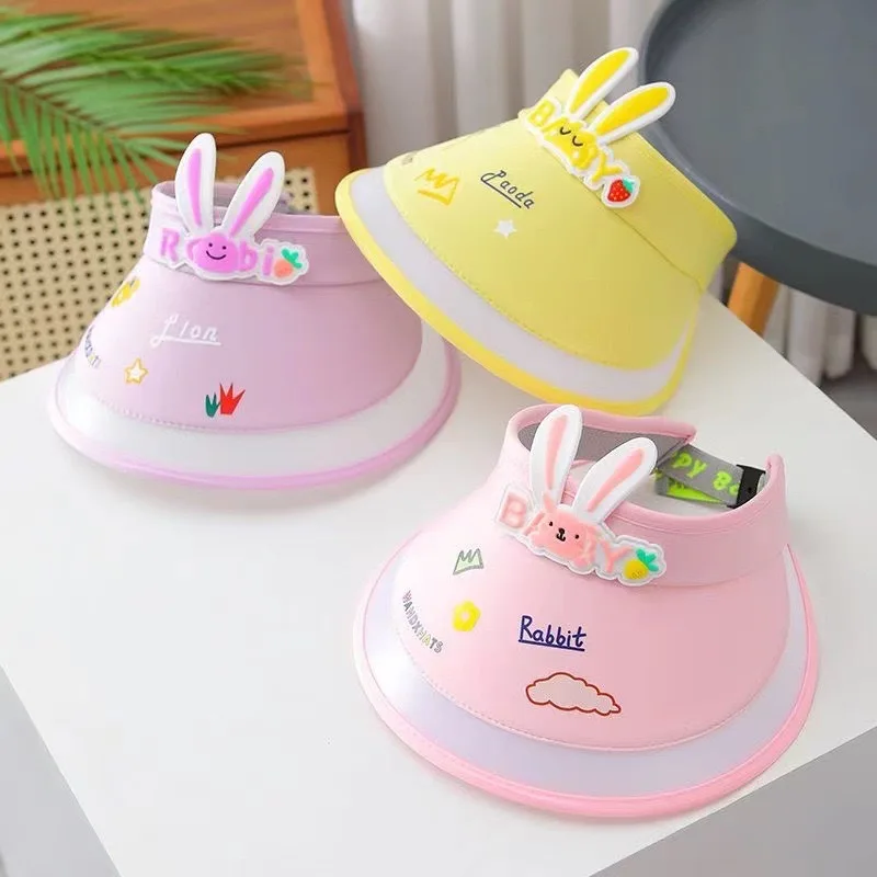 

Children Sunscreen Hat Baby Sun Hat Summer Boys Girls Cartoon Bunny Large Tongue Hat Kids Anti-Uv Sun Screen Cap Birthday Gifts