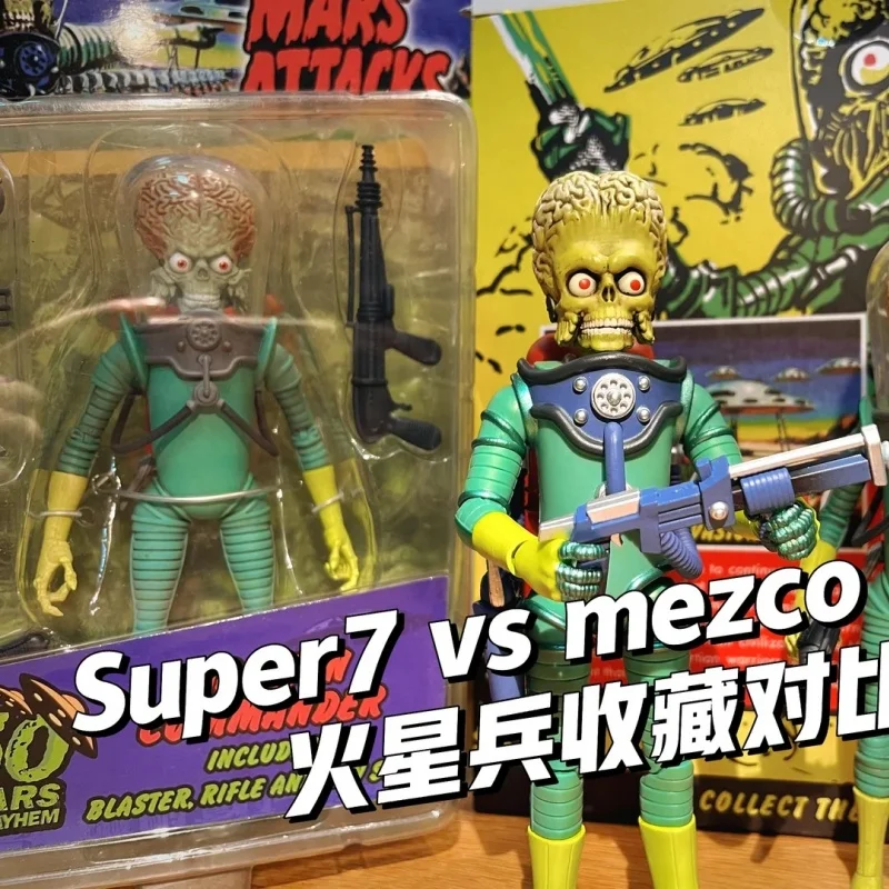 Figura de acción Super7 Ultimate Mars Attacks Martian Enemy con múltiples modelos coleccionables intercambiables para adultos