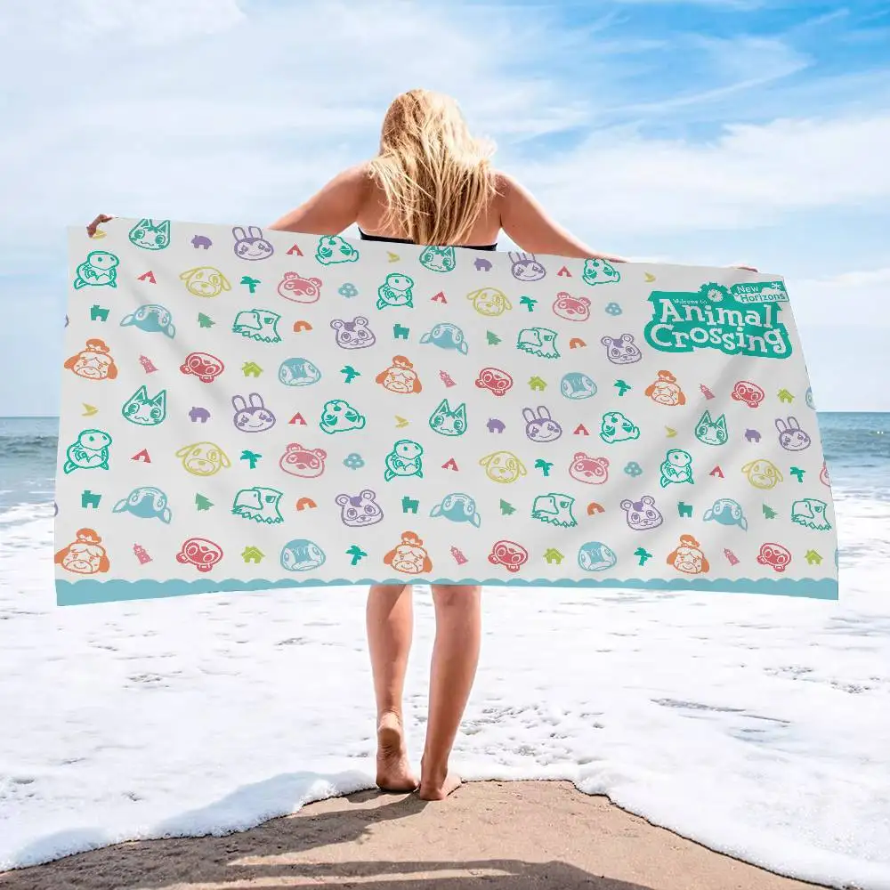 Life Game A-Animal C-Crossing New H-Horizons Microfiber Beach Towel Absorbent Quick dry Soft Yoga Swimming
