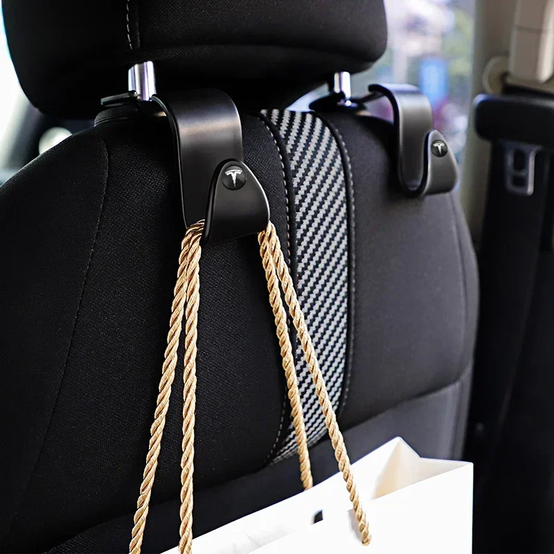 ABS Car Interior Styling Seat Back Hook Holder for Tesla Model S X Y 3 Roadster P75D P85D P90D P100D Accessories