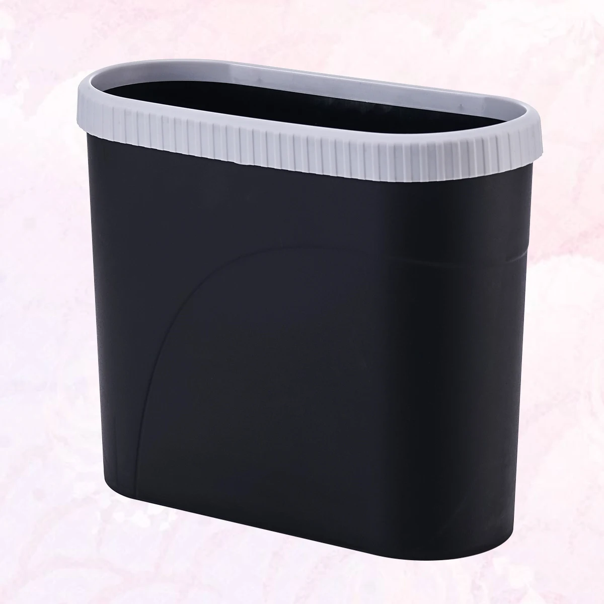 

Slim Trash Can Garbage Container Waste Bin Dustbin Lid Small Living Room Bathroom Kitchen Storage Barrel Anti Impact