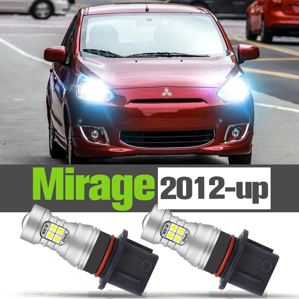 

2x LED Daytime Running Light DRL Accessories Lamp For Mitsubishi Mirage 2012 2013 2014 2015 2016