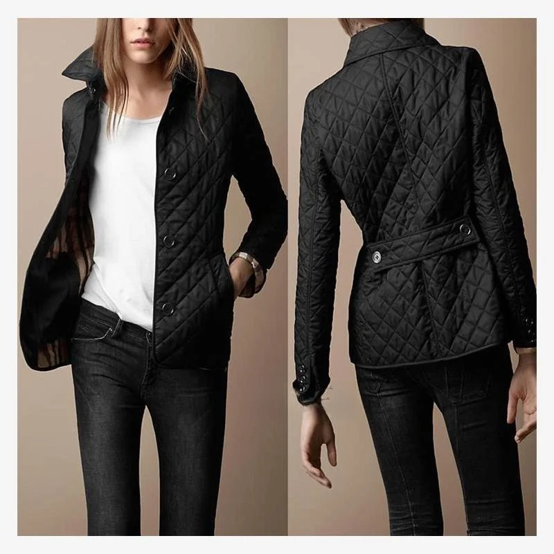 Slimming Warm Cotton Jaet 2023 Lapel Single Breasted Cotton Coat Long Sve Busin Sle Regular Length Autumn Wear