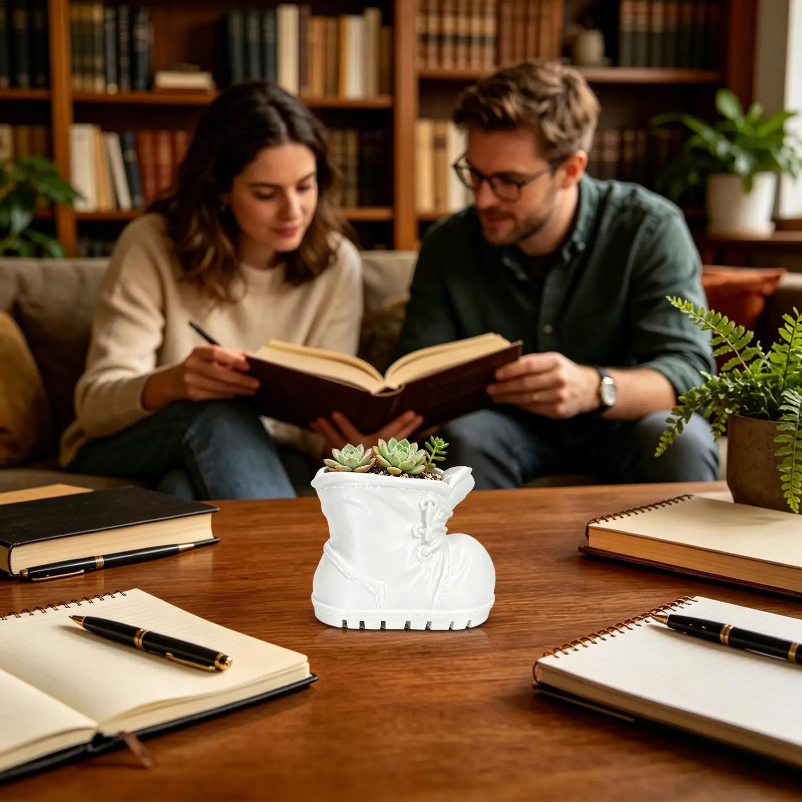 Indoor Plant Pots Funny Boot Shaped Planter Container Small Plants Pots For Desks Bookshelves Windowsills Offices Home Indoor