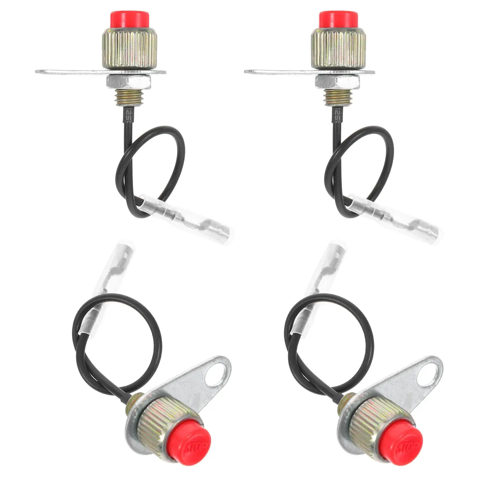 4 Pcs GX35 Lawn Mower Stop Switch Protective On Off Garden Trimmer Parts Replacement Power Control Easy Install Maintenance