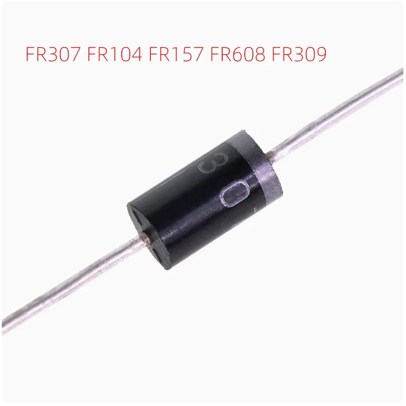 20PCS Direct Plug-in Fast Recovery Rectifier Diode FR102 103 104 105 107 154 155 157 204 205 207 257 302 304  307 604 607 608