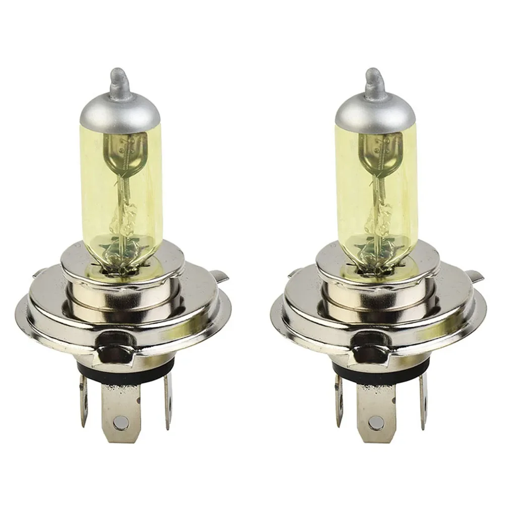 1pcs H4 55W 3000K Car Xenon Gas Halogen Headlight Headlamp Lamp Bulbs Yellow Shell Super Bright Halogen Waterproof Lamp Parts