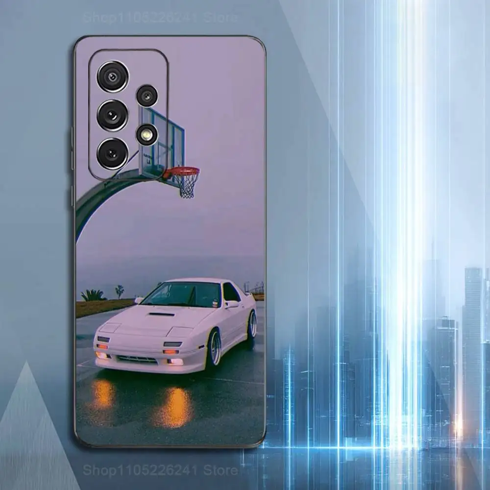 Милый автомобильный телефон M-Miatas M-Mx5 для Samsung S25, S10, S20, S10, S21, S9, S24, S23, Ultra,FE, Plus,Lite, мягкий силиконовый черный чехол