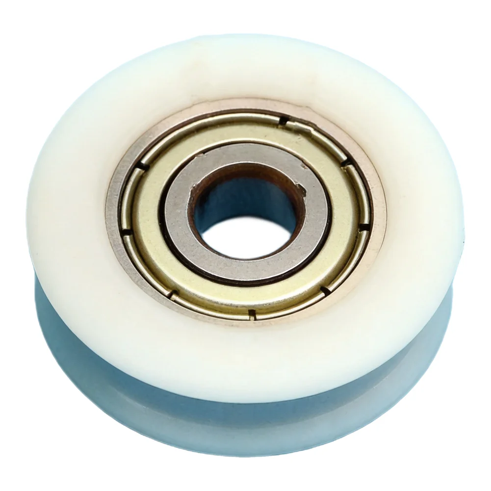 BU0523 Nylon-Housed Bearing Pulley 5x23x7mm U-Grooved Guide Wheel for Quiet and Stable Door and Window Movement