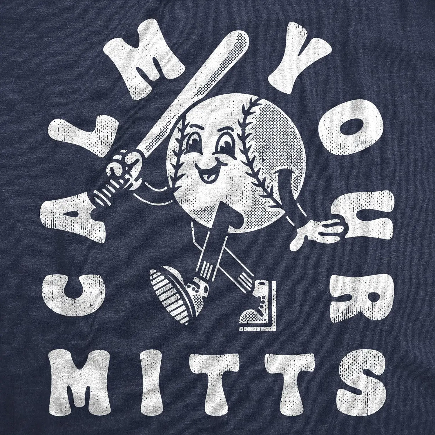 Womens Funny T Shirts Calm Your Mitts Sarcastic Baseball Softball Graphic Tee for Ladies