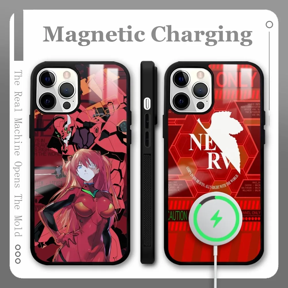 N-Neo-G-Genesies E-Evangelions Phone Case For iPhone 16 15 14 13 12 11Pro Max Plus Mini Magnetic Magsafe Wireless Charging Cover