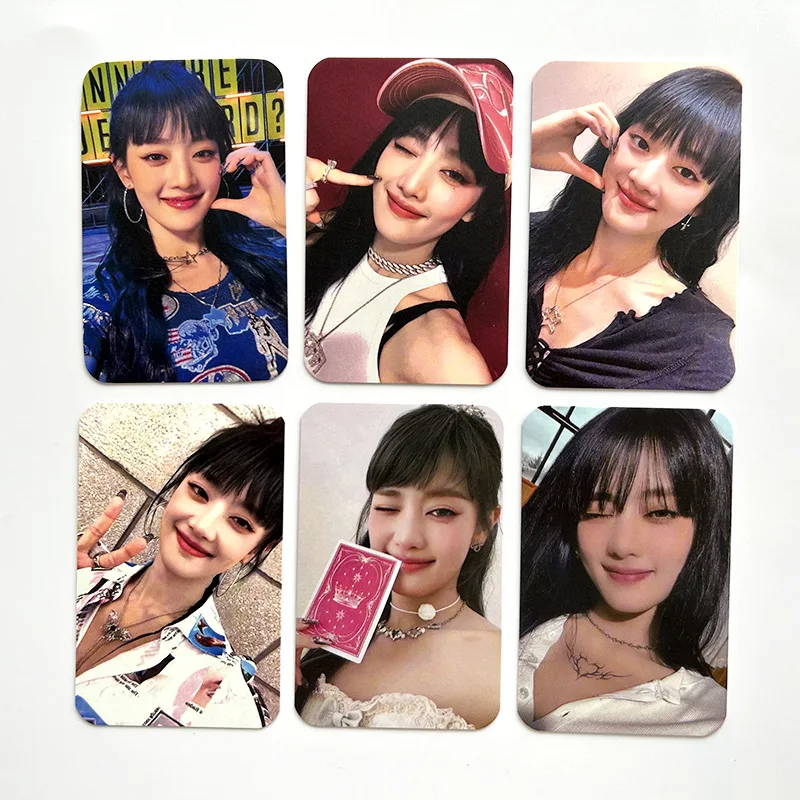 6Pcs/Set Kpop Gidle New Album I Feel Photocards High Quality Lomo Card HD Double Side Print Photo Cards Fans Collection Gift
