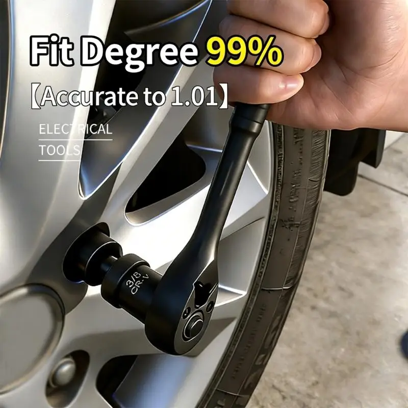 72 Tooth Ratchet Wrench Set Sturdy 50BV Alloy Steel Repair Equipment For Auto Repair And Mechanical Maintenance M4YD