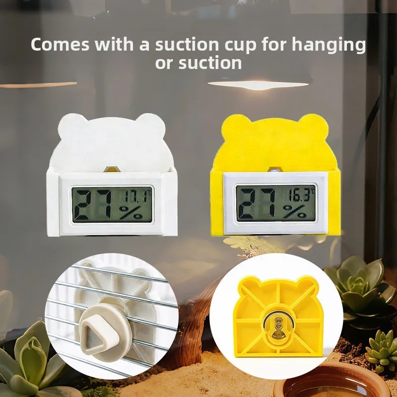 Reptile Terrarium Thermometer Hygrometer, Digital Temperature Humidity Gauge for Snake Lizard Gecko Tank view 4