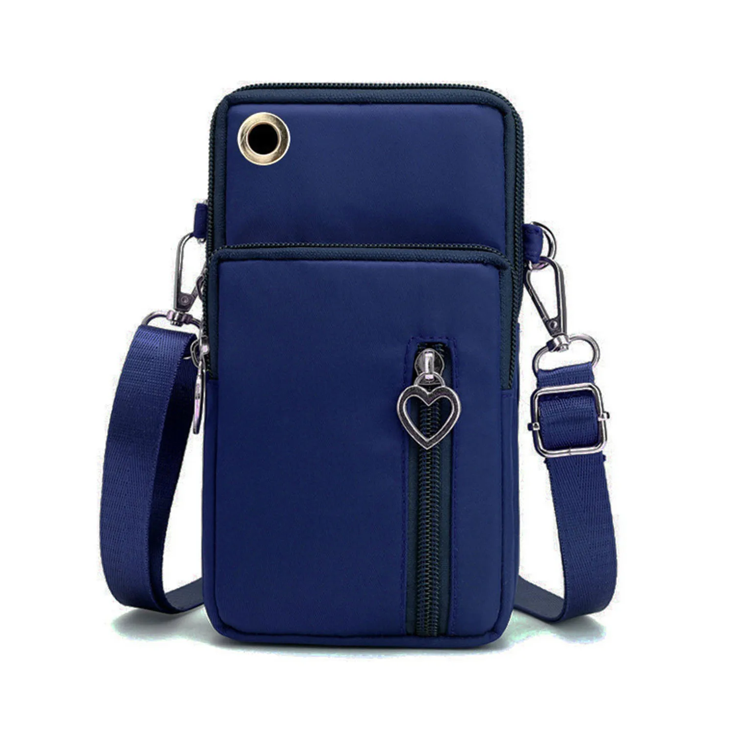 Mini Crossbody Phone Wallet Bag Unisex Adjustable Strap Compact Lightweight for Daily Travel Money Purse Card Slots Coin Pocket