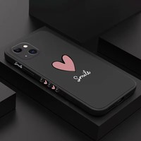 Poco F5 X6 X5 X3 M6 Pro Soft Matte Silicone Case for Xiaomi Mi 13T 13 14 12 Pro 12T 11T 11 Lite 5G NE Big Red Heart Phone Cover