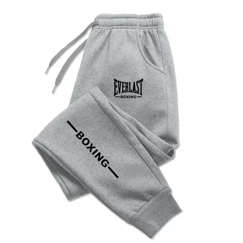 

2025 Autumn Winter EVERLAST Printed Running Pants Casual Sports Men Outdoor Sports Fitness Pants Jogging Fleece Pants