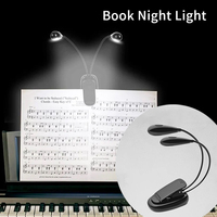 Mini led Book Night Light table lamp eye protection adjustable clip-on desk lamp battery powered flexible study bedroom reading