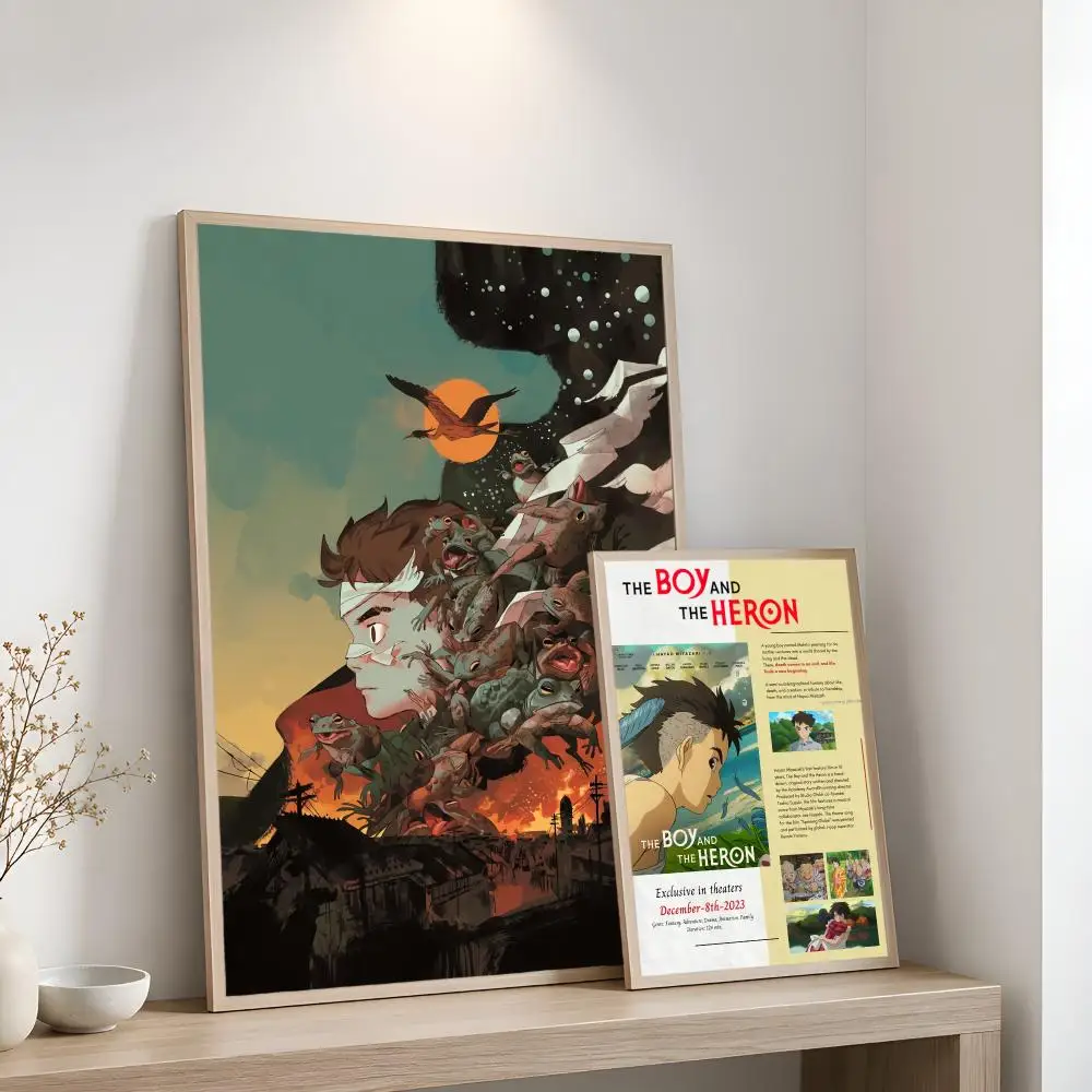 The Boy And The Heron Poster Home Artwork For Living Room Bedroom Office Dorm Apartment Gift
