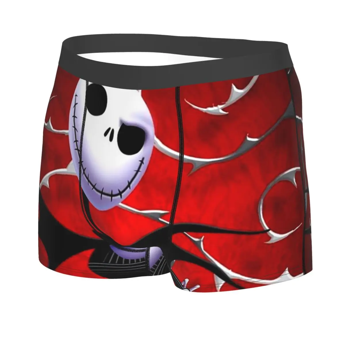 مخصص تيم بيرتون عيد الميلاد فيلم الرعب الملابس الداخلية الرجال مثير طباعة مخصصة جاك الملاكم السراويل سراويل #2