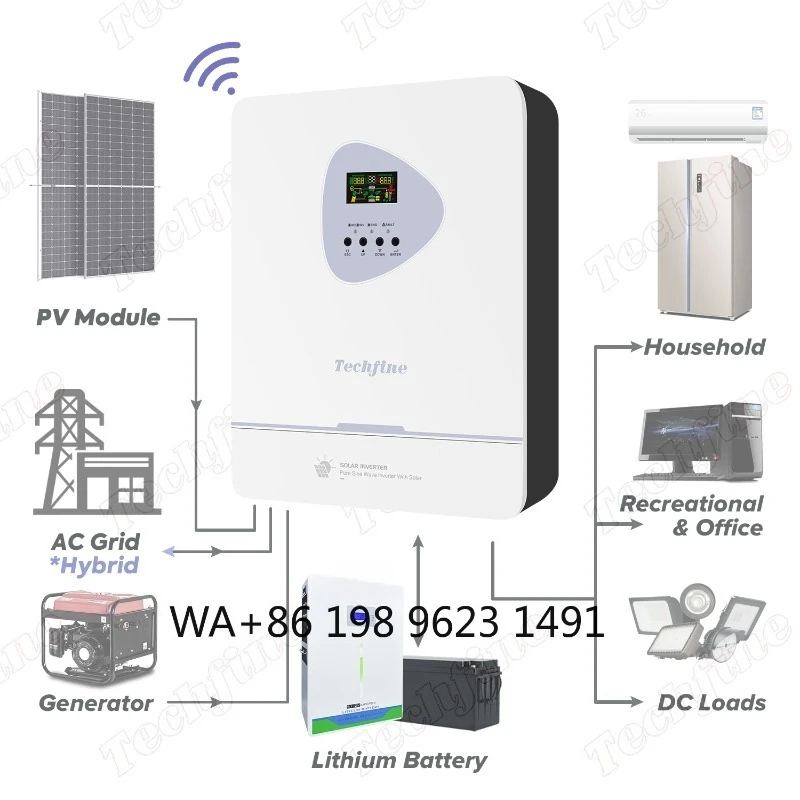 4KW-11KW Multi-Protection Hybrid Solar Energy System 5KWH 10KWH Home Solar Power Complete Set