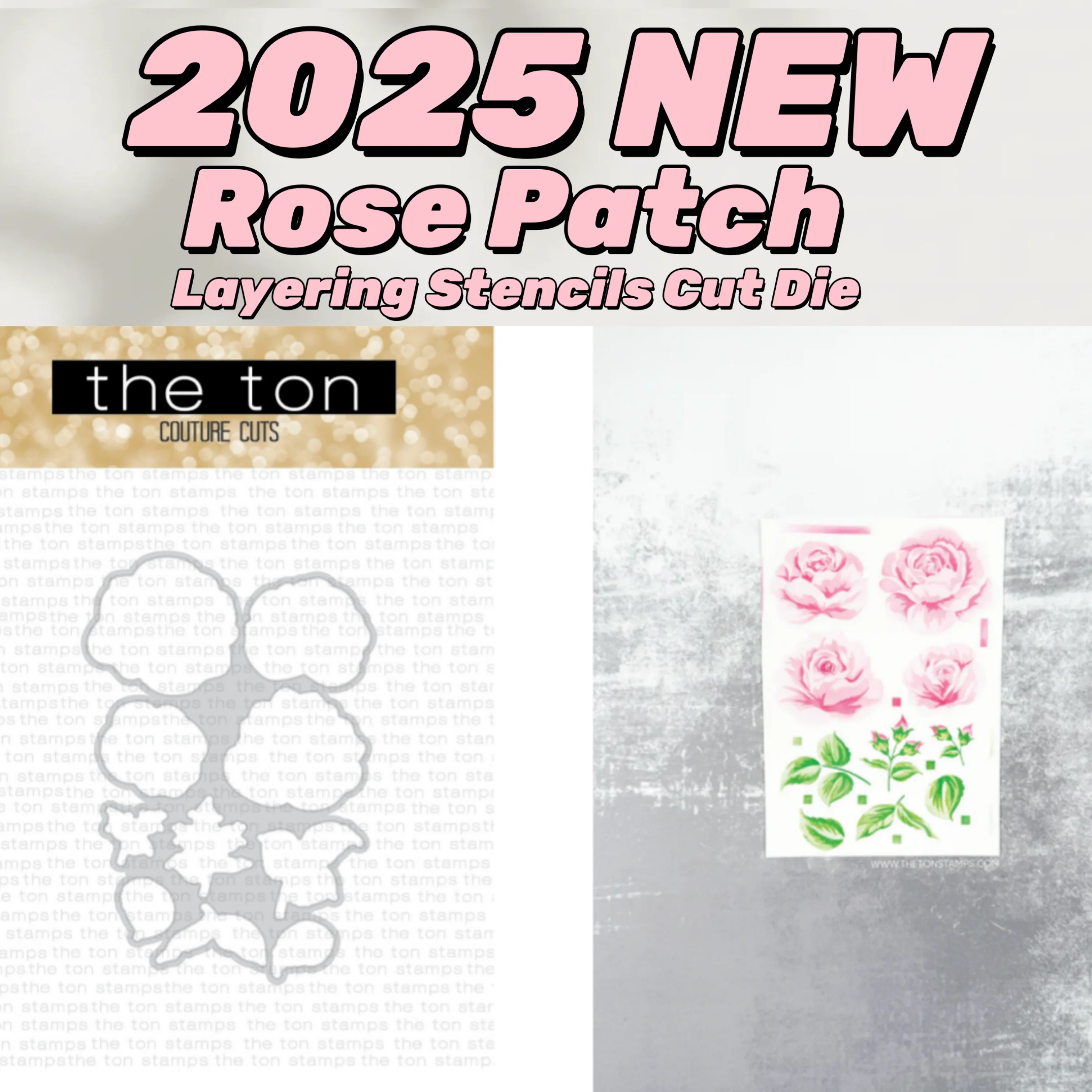 

Rose Patch Layering Stencils Cut Die DIY Scrapbooking Photo Album Craft Decorat Paper Card Template Supplies Handcraft Gift Card