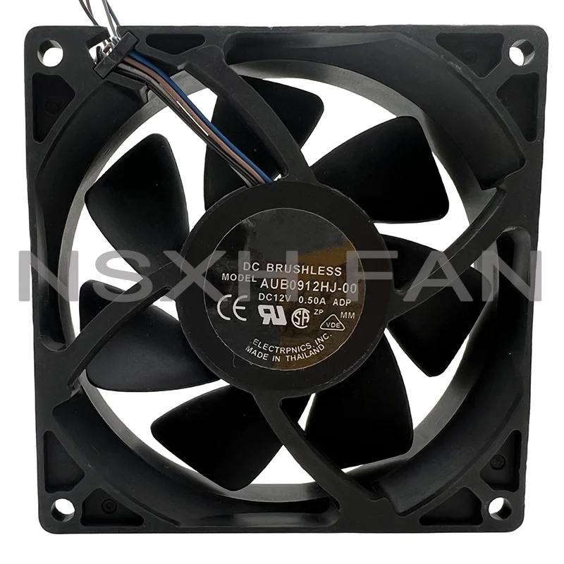 FAN 9025 9CM AUB0912HJ-00 12v 4 Line Projector Silent Fan 90X90X25MM