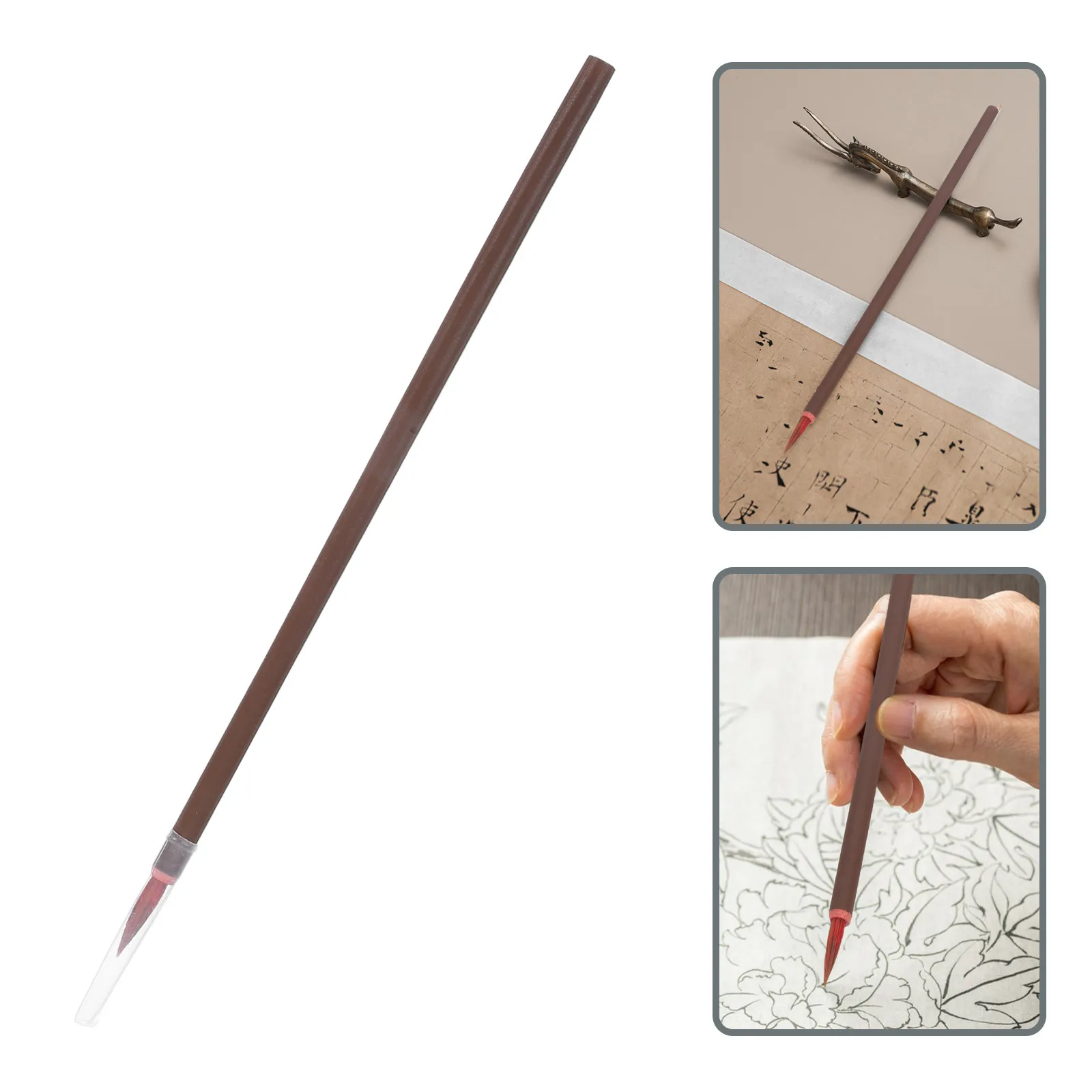 Professional Ceramic Painting Brushes for Underglaze Overglaze Application Fine Tip Wool Nylon Blend Precision Line Drawing