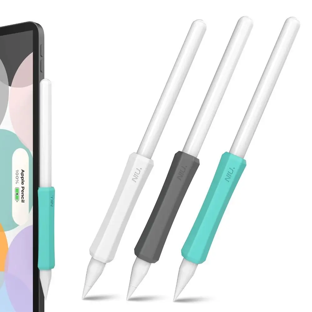 Não-Slip Silicone Stylus Pen Cover, USB-C Pen Grip, Capa protetora, Touch Pen Gripper, Fácil de segurar, Apple Pencil 3, 2, 1