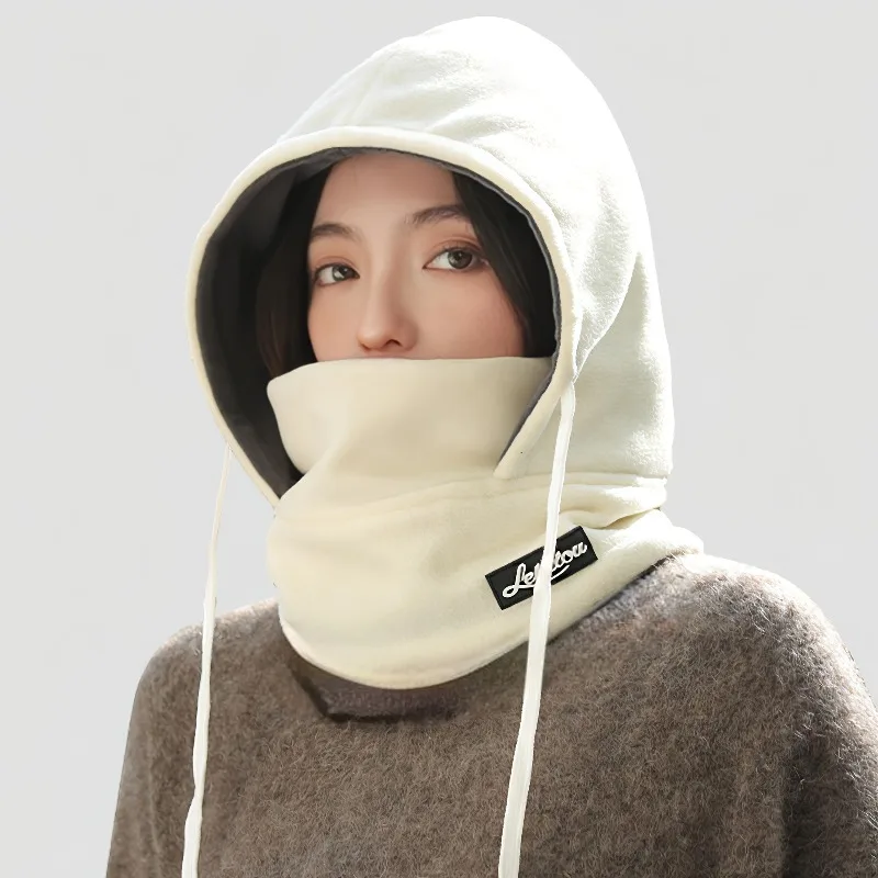 قبعة بالاكلافا للشتاء للجنسين للخريف والشتاء، غطاء رأس لركوب الدراجات من الصوف الدافئ مع وشاح قناع وجه لحماية الأذن بـ 5 ألوان.