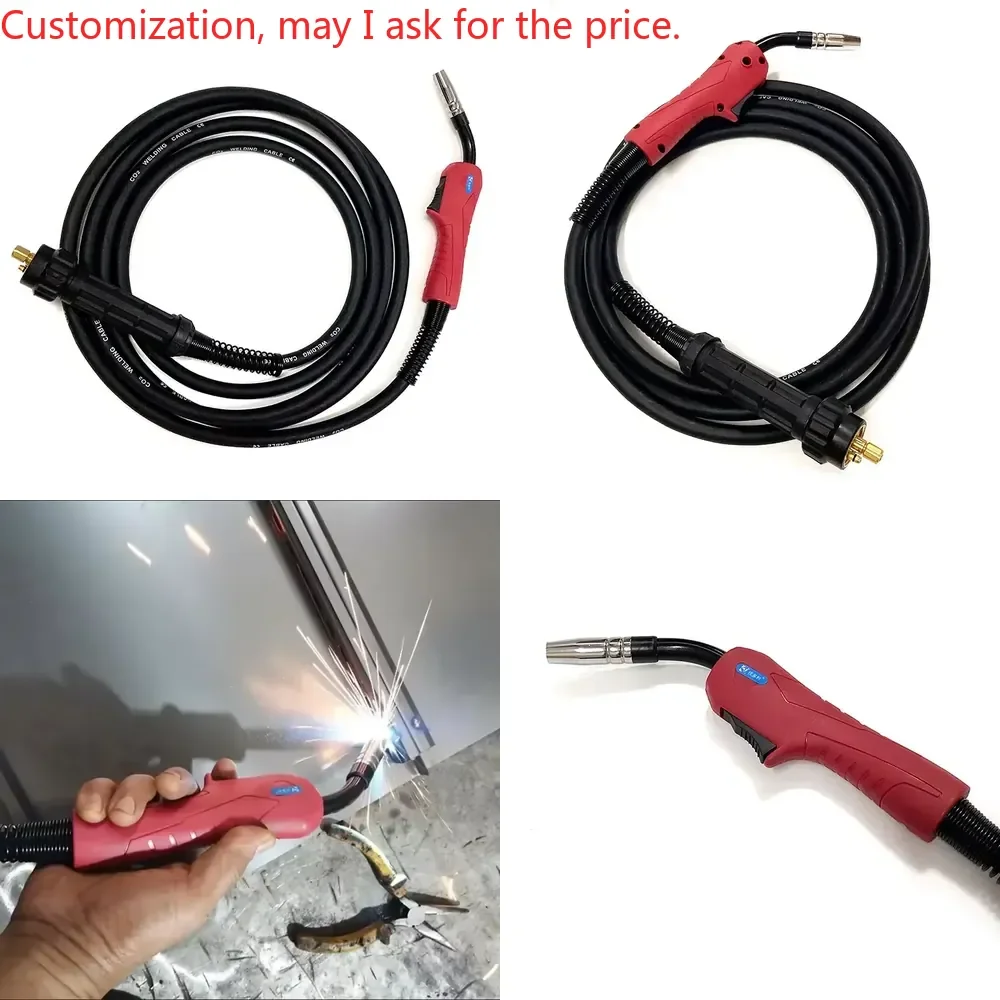 

Hot sale15AK MIG Welding Torch 3 / 5 Meters European Connector Air Cooled Binzel Type CO2 MAG Welder for 180A Welding
