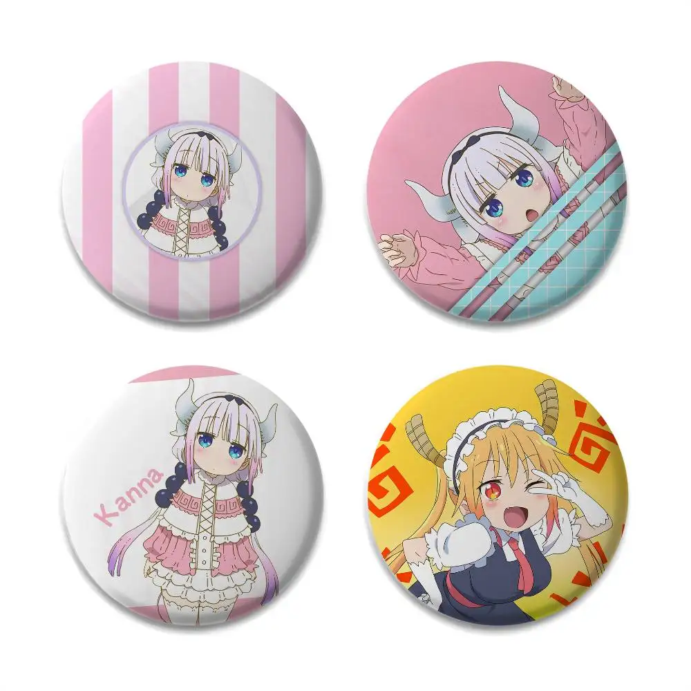 

Miss K-Kobayashis Dragon Badges Round Exquisite Badge Brooches Creative Pins For Clothes Hat Backpack Gift Accessories