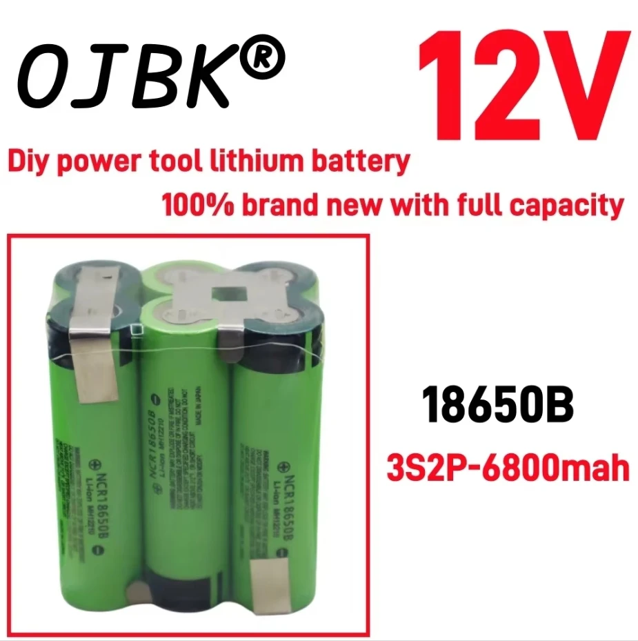 Original 100% Full Capacity 20A 18650 3400mAh 6800mAh 3S 4S 5S 12.6V 14.8V 18V DIY Screwdriver Battery Welding Battery Pack