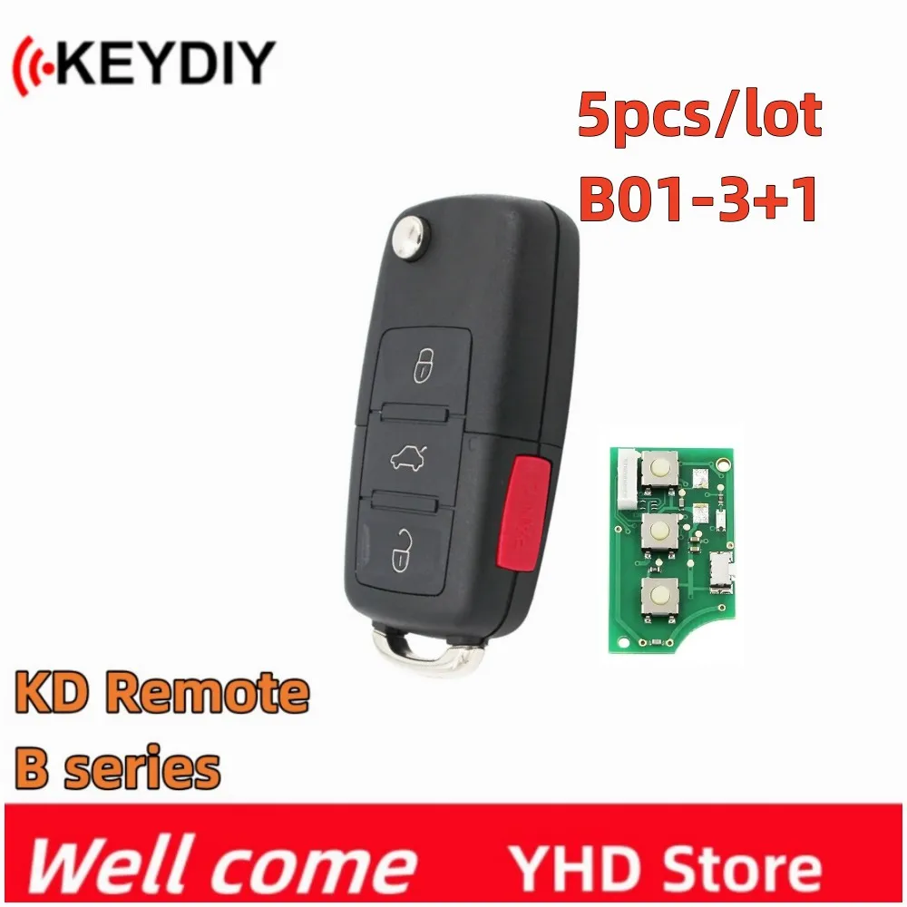 

KEYDIY KD Remote Key B01-3 B01-3+1 4 buttons KD900 Universal B Series Remote Control for KD-X2 Car Key