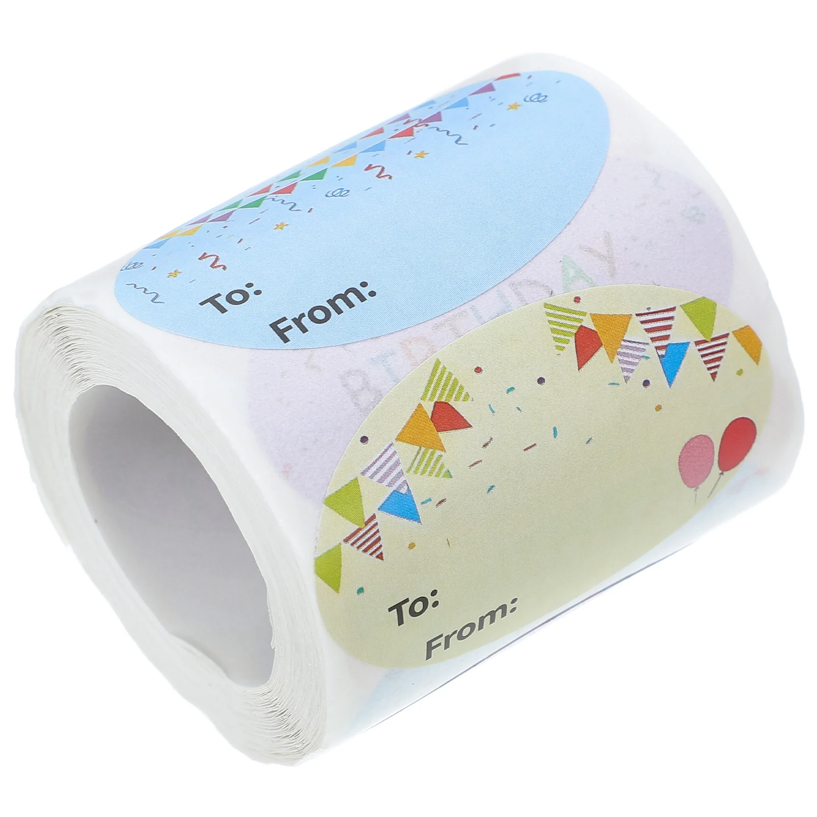 

1 Roll Happy Birthday Kids Holidays Decorative Sealing Labels Birthday Party Envelope Wax Seals Cake Labels Balloon Stickers