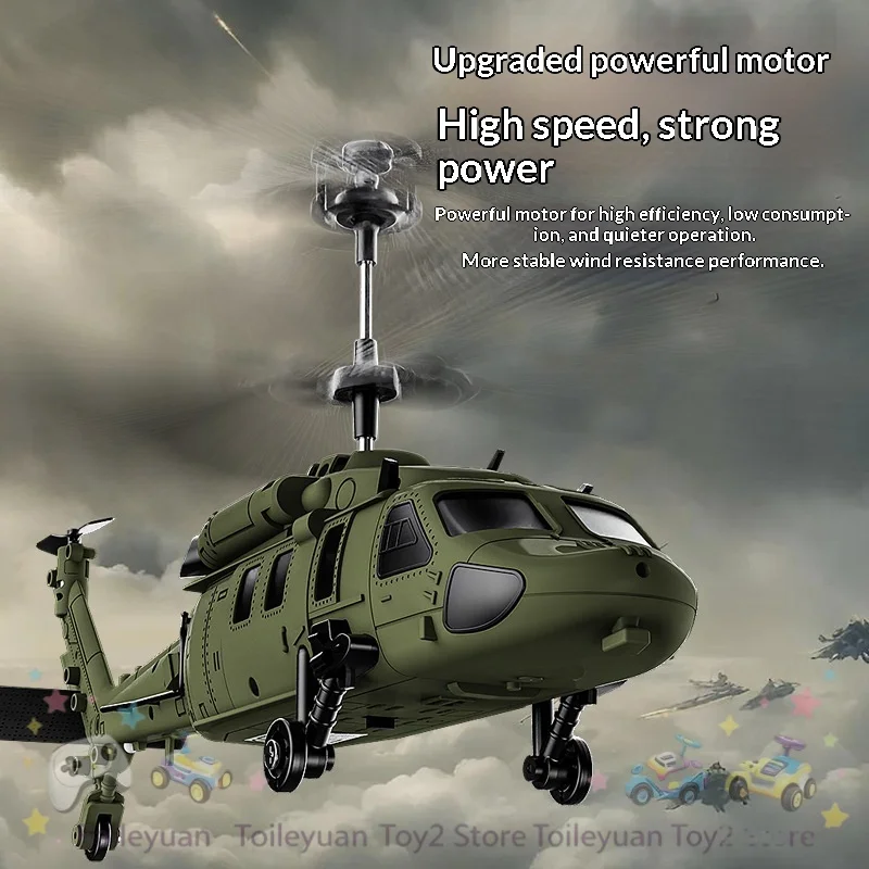 New In Stock Remote Control Helicopter Simulation Combat Electric 3.5 Channel Air Pressure Altitude Hold Military Airplane Model